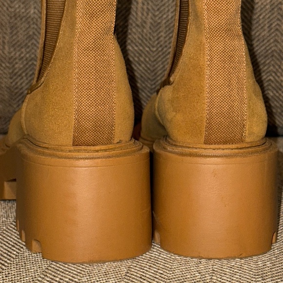 NWT Zara Brown 2” Stylish Platform Boots Shoes Womens Size 5 - Picture 11 of 15